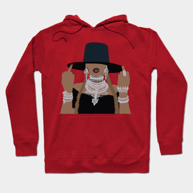 Formation Poster Bey Middle Finger Hoodie by JUMATKLIWON